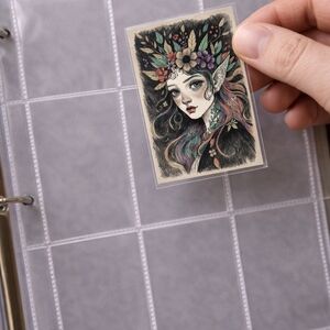 Aceo Print Hand-Drawn Fairy Illustration Art Print - Black